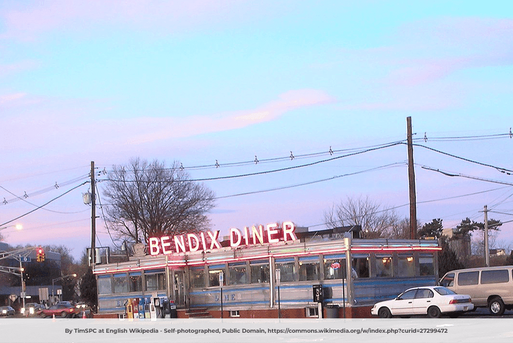 The Bendix Diner, a landmark on Route 17