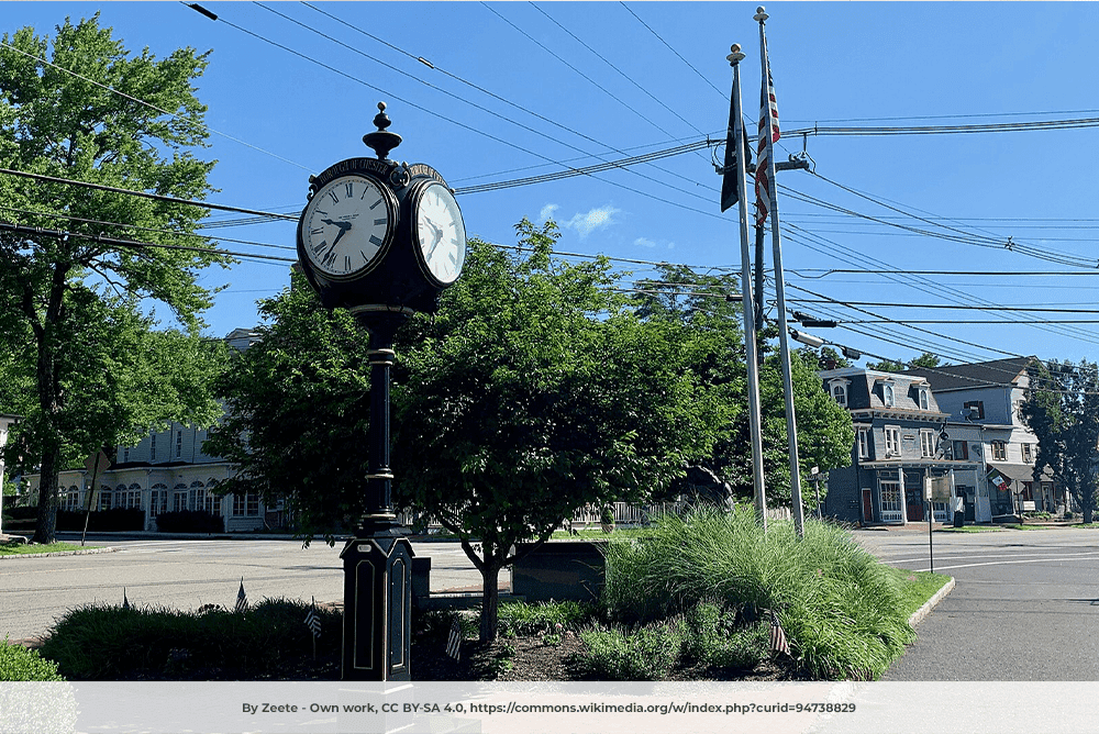 Street clock lamp