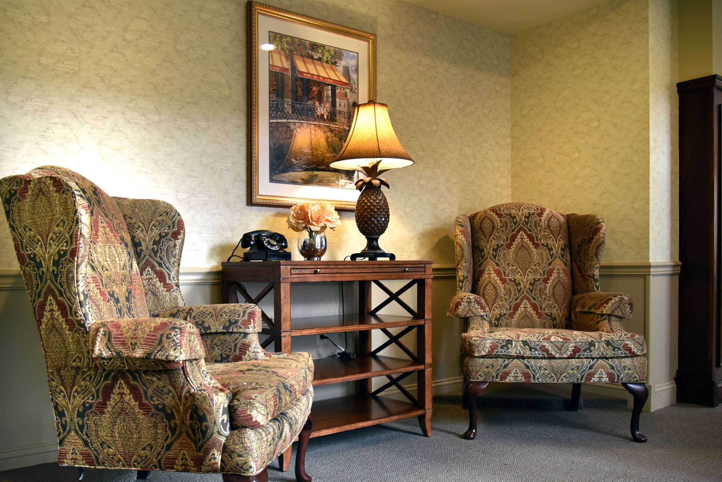 two chairs in living room