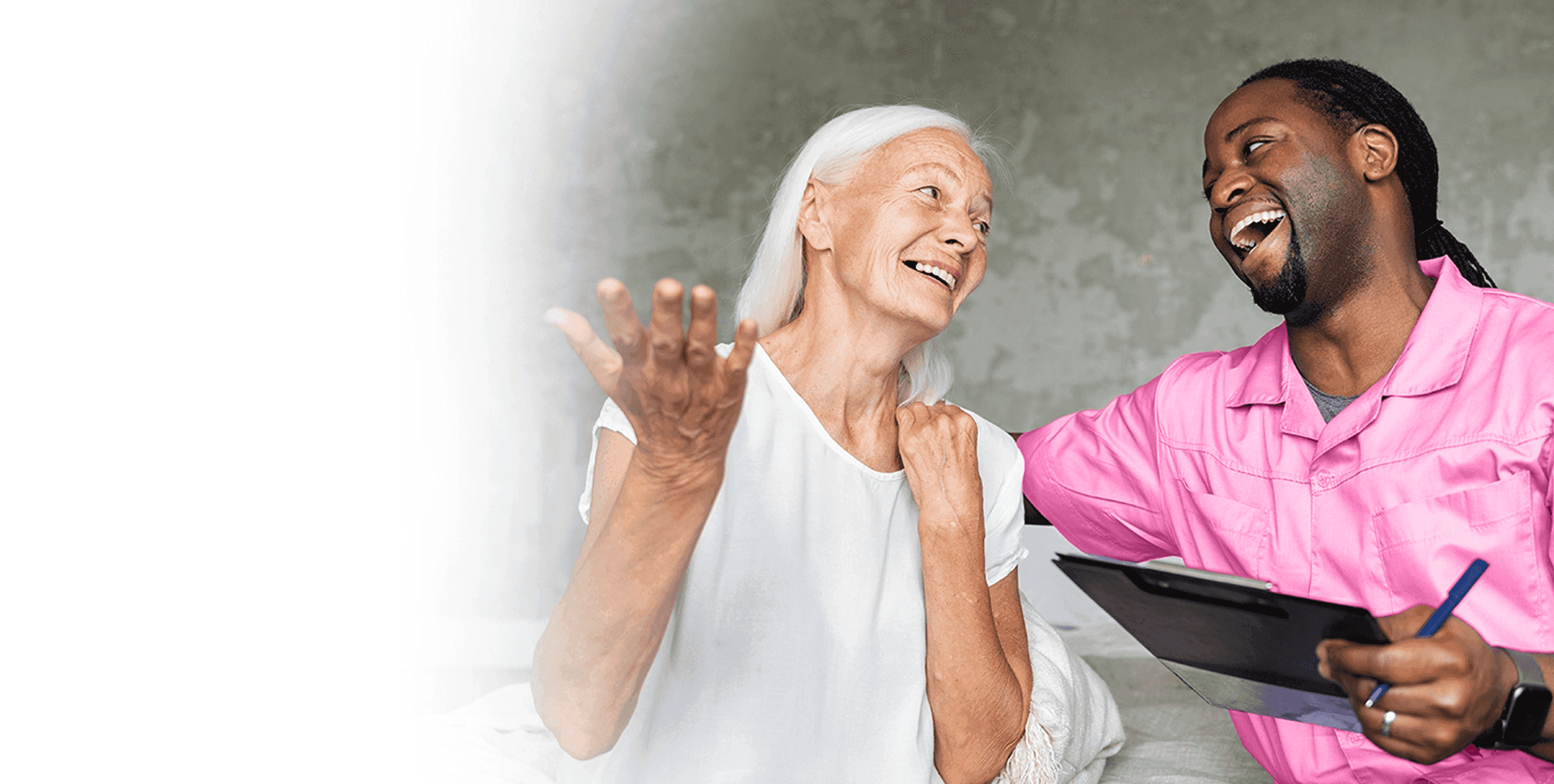 nurse and patient